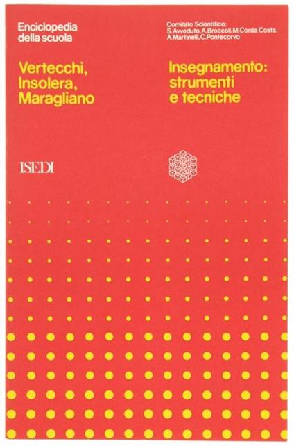 Insegnamento: Strumenti e Tecniche - Benedetto Vertecchi - copertina