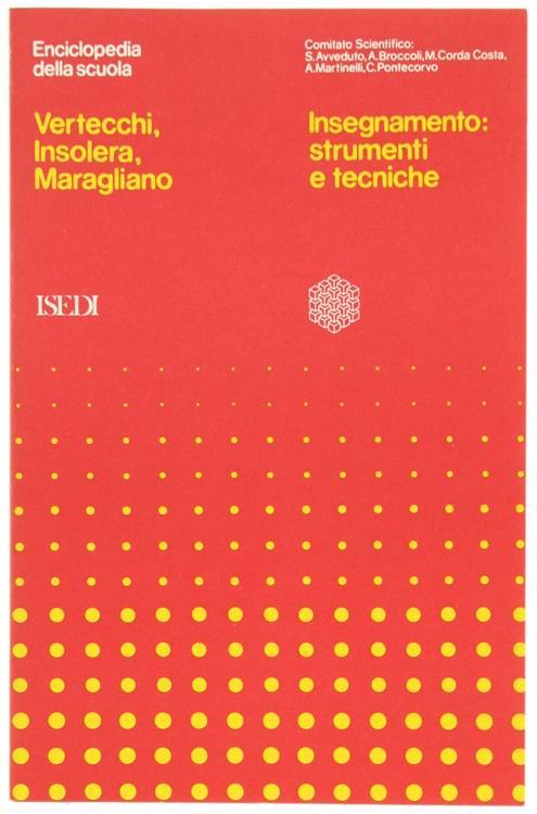 Insegnamento: Strumenti e Tecniche - Benedetto Vertecchi - copertina