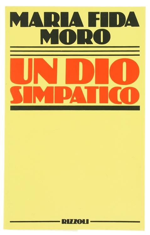 Un Dio Simpatico - M. Fida Moro - copertina