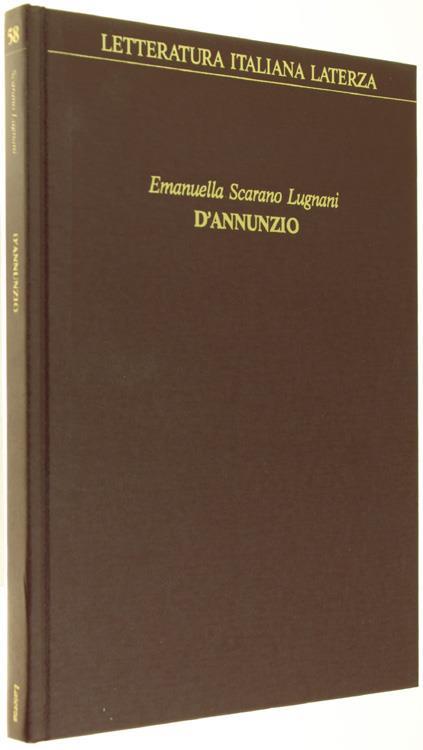 D'Annunzio - Emanuella Scarano Lugnani - copertina