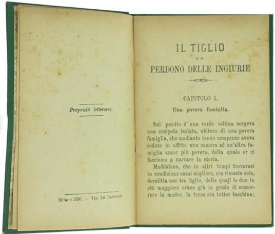 Racconti. Il Tiglio O il Perdono delle Ingiurie. il Paria del Collegio. le Vacanze di Goldsmith Ossia Vanità e Ambizione - Christoph von Schmid - 2