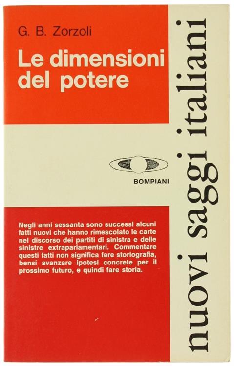 Le Dimensioni del Potere - G. Battista Zorzoli - copertina