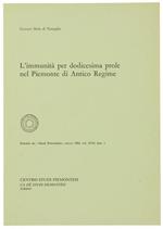 L' Immunità per Dodicesima Prole nel Piemonte di Antico Regime. Estratto
