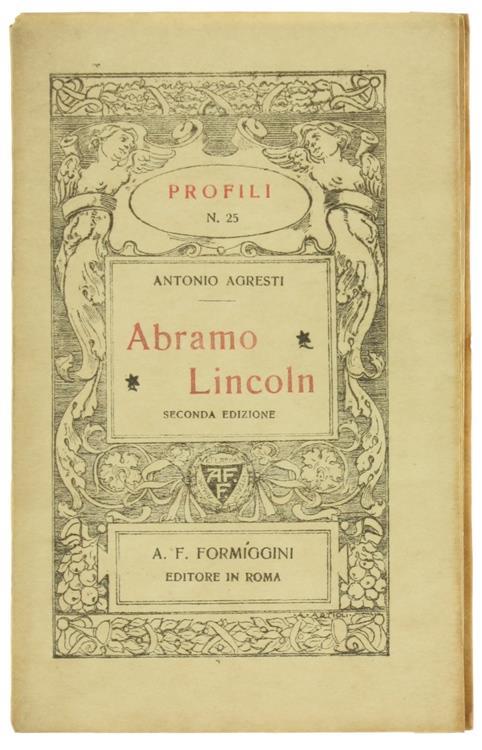 Abramo Lincoln - Antonio Agresti - copertina