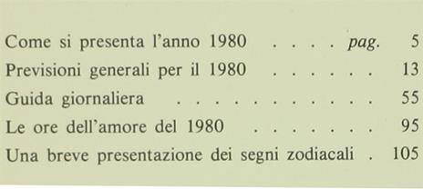 Calendario Astrologico. Guida Giornaliera per il 1980 - Lucia Alberti - 2