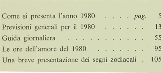 Calendario Astrologico. Guida Giornaliera per il 1980 - Lucia Alberti - 2