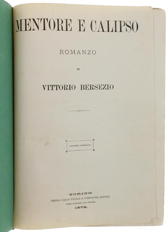 Mentore e Calipso. Romanzo