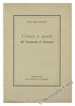 Critici e Poeti dal Cinquecento al Novecento