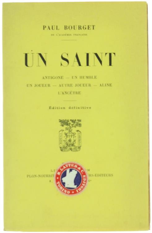 Un Saint. Antigone. un Humble. un Joueur. Autre Joueur. Aline. l'Ancetre