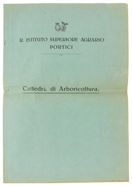 Cattedra di Arboricoltura. Estratto - Gaetano Briganti - copertina