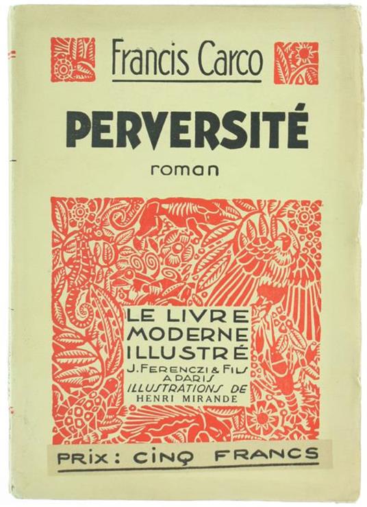 Perversité. Roman - Francis Carco - copertina
