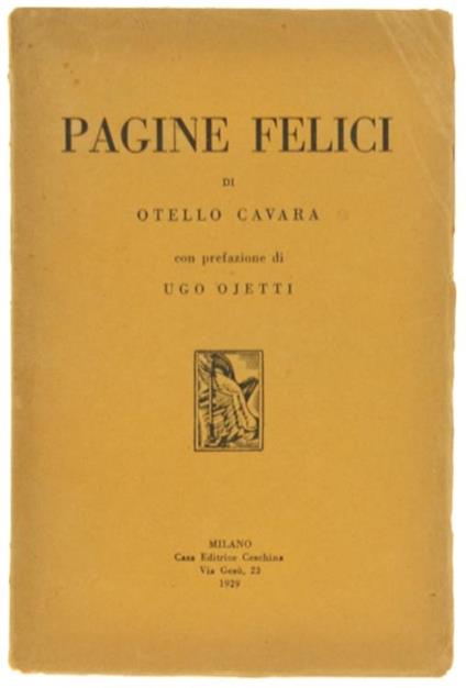 Pagine Felici - Otello Cavara - copertina