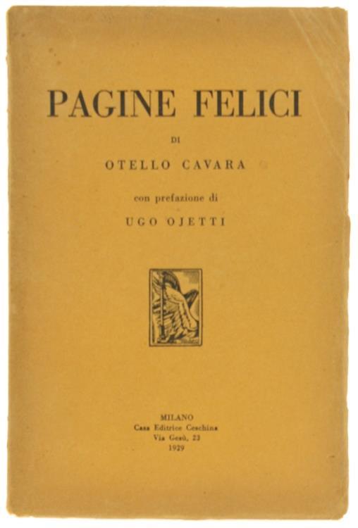 Pagine Felici - Otello Cavara - copertina