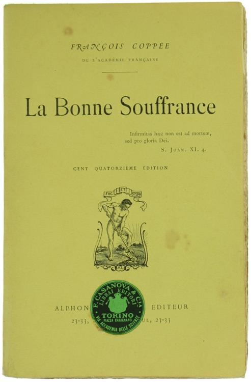 La Bonne Souffrance - François Coppée - copertina