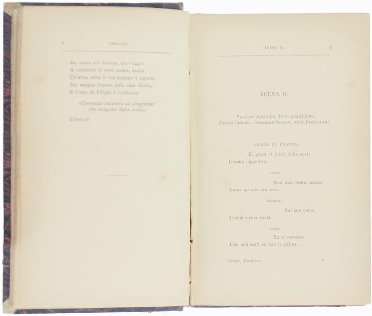 Messalina. Commedia in 5 Atti in Versi. un Prologo
