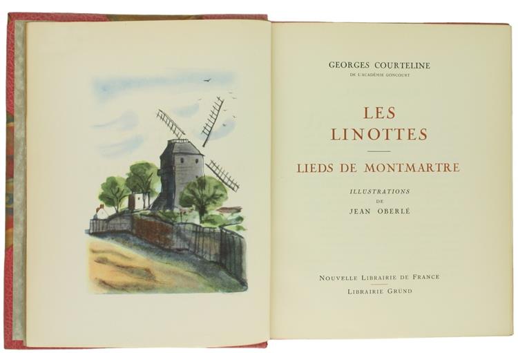 Les Linottes. Lieds de Montmartre. Illustrations de Jean Oberlé
