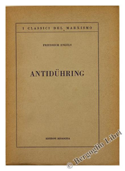 Antidühring - Friedrich Engels - copertina