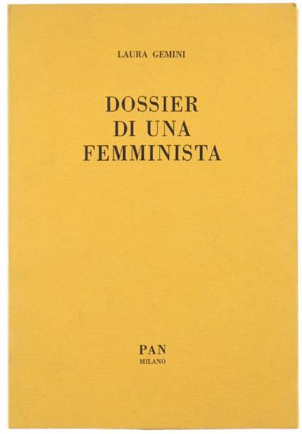 Dossier di una Femminista - Laura Gemini - copertina