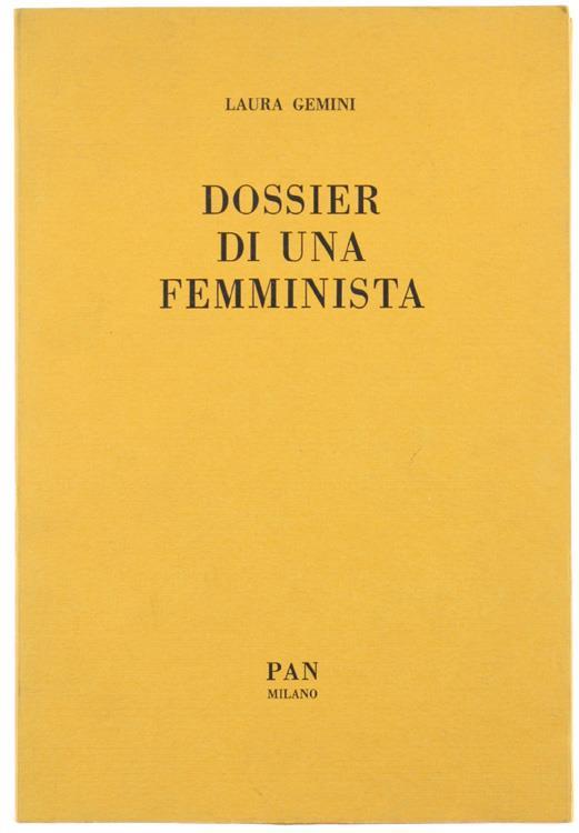 Dossier di una Femminista - Laura Gemini - copertina