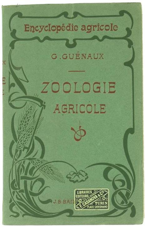 Zoologie Agricole - Georges Guénaux - copertina