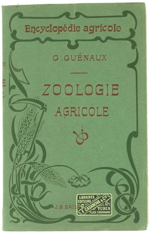 Zoologie Agricole - Georges Guénaux - copertina