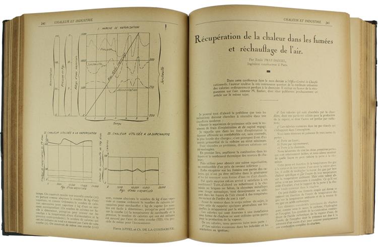 Chaleur & Industrie. Revue Mensuelle des Industries du Feu. Année I/1920, N° 1. 2. 3. 4. 5. 6. 7. 8. 9. 10