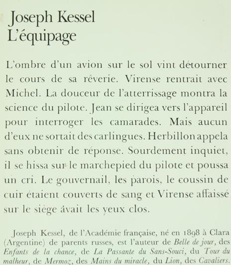 L' Equipage - Joseph Kessel - 2