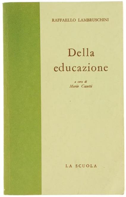 Della Educazione - Raffaello Lambruschini - copertina