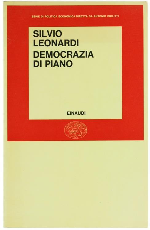 Democrazia di Piano - Silvio Leonardi - copertina
