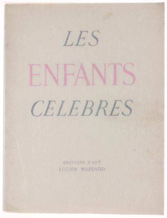 Les Enfants Celebres - Claude-Edmonde Magny - copertina