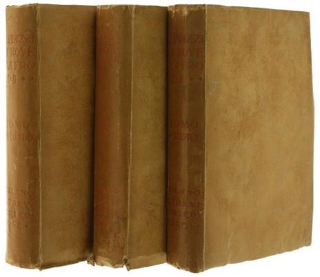 La Novella Fronda. Manuale Storico della Letteratura e dell'Arte Italiana. Tomo 1: il Medio Evo. i Primitivi. l'Arte Nazionale. Tomo 2: il Quattrocento. il Cinquecento. il Seicento. Tomo 3: il Settecento. l'Ottocento - Giovanni Piazzi - copertina