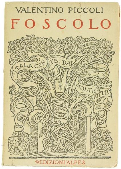 Foscolo - Valentino Piccoli - copertina