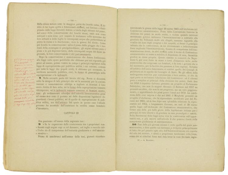 Questioni Attuali di Legislazione e Giurisprudenza Rurale che Fanno Seguito al Saggio di Giurisprudenza Agraria