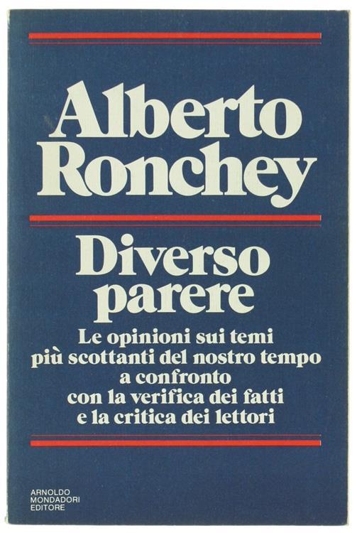Diverso Parere - Alberto Ronchey - copertina