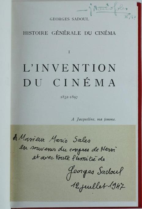L' Invention du Cinéma 1832-1897 - Georges Sadoul - 2
