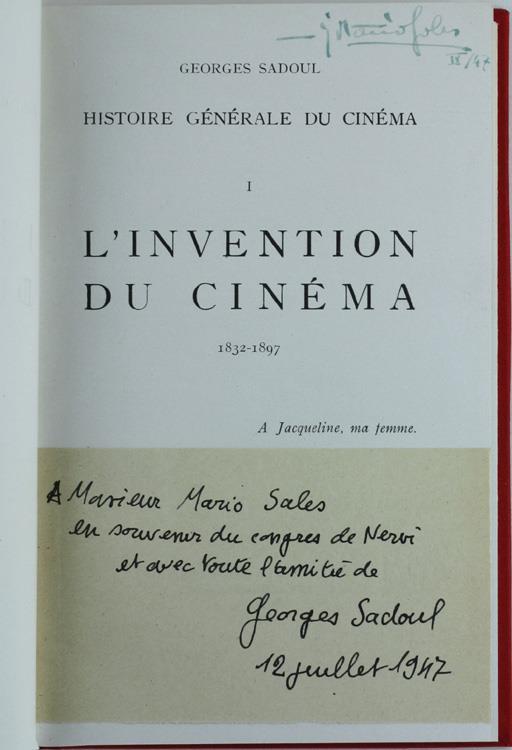 L' Invention du Cinéma 1832-1897 - Georges Sadoul - 2