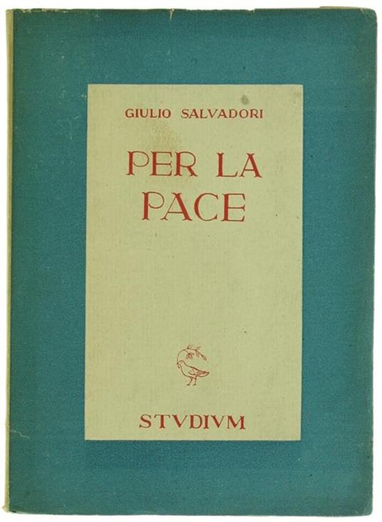 Per la Pace - Giulio Salvadori - copertina