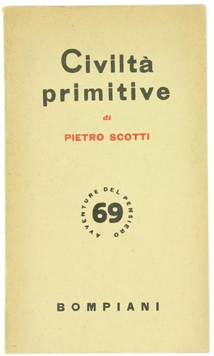 Civiltà Primitive - Pietro Scotti - copertina