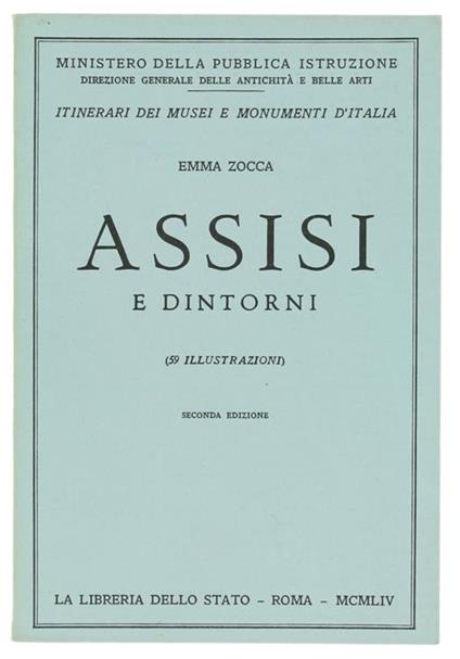 Assisi e Dintorni - Emma Zocca - copertina