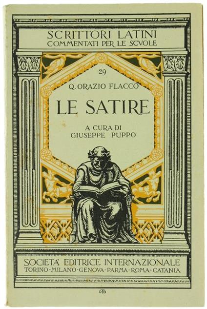 Le Satire - Q. Flacco Orazio - copertina