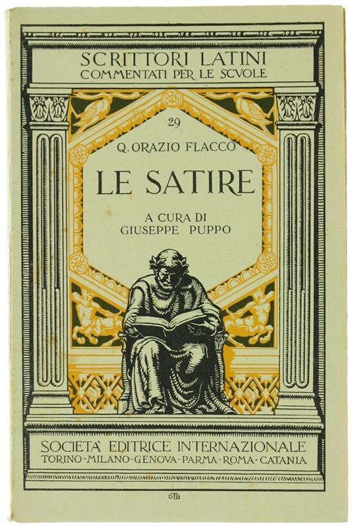 Le Satire - Q. Flacco Orazio - copertina