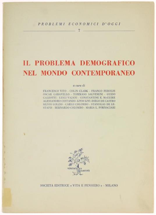 Il Problema Demografico nel Mondo Contemporaneo - copertina