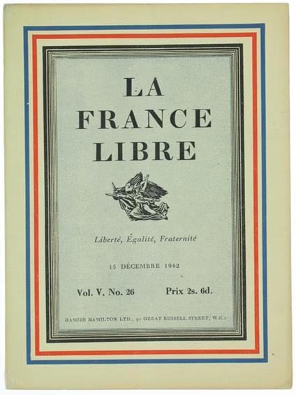 La France Libre. Vol. V, No. 26 - copertina