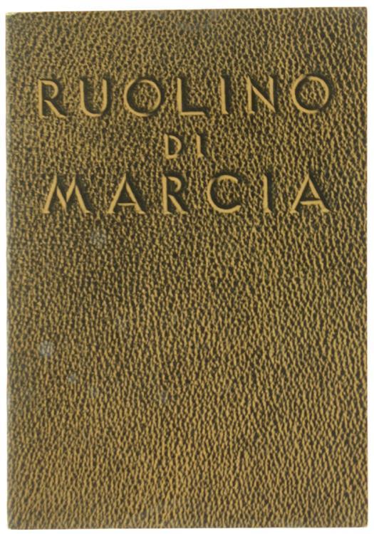 Ruolino di Marcia - copertina
