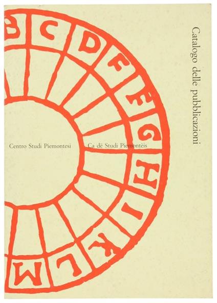 Catalogo delle Pubblicazioni - copertina