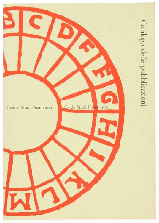 Catalogo delle Pubblicazioni - copertina