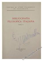 Bibliografia Filosofica Italiana - Anno 1971