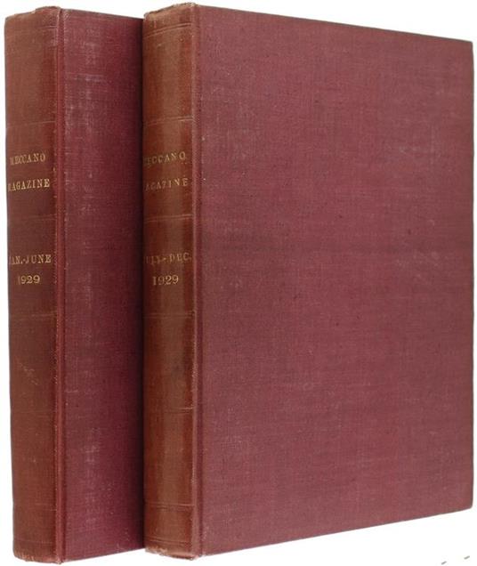 Meccano Magazine Volume XIv 1929 (12 Monthly Issues Bound in 2 Volumes - 2