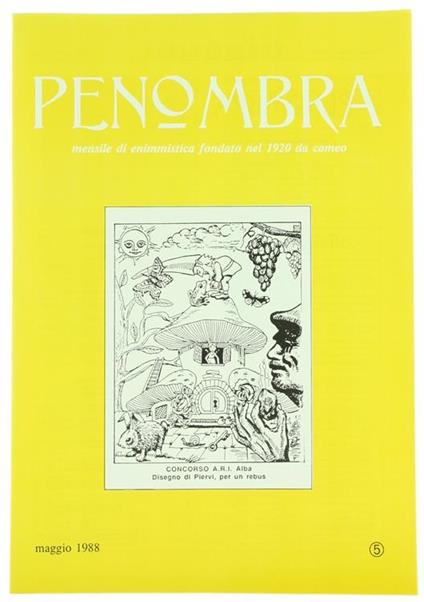 Penombra. Mensile di Enimmistica. Anno LXIx-1988 - N. 5 - copertina