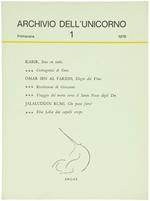 Archivio dell'Unicorno N. 1 - Primavera 1976